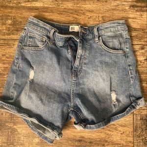 Super high rise mom shorts